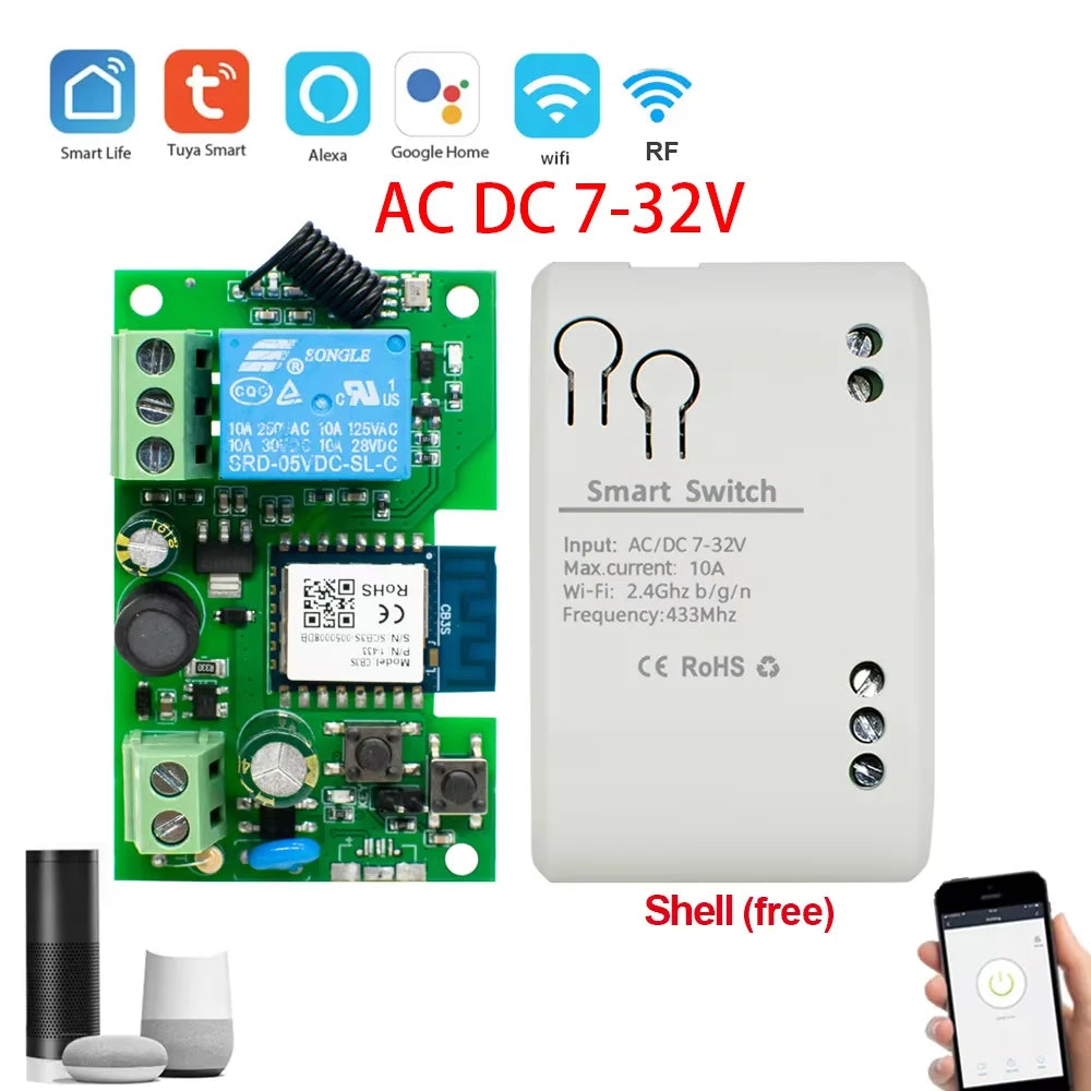 WiFi Inching/Self-Locking Relay Module
