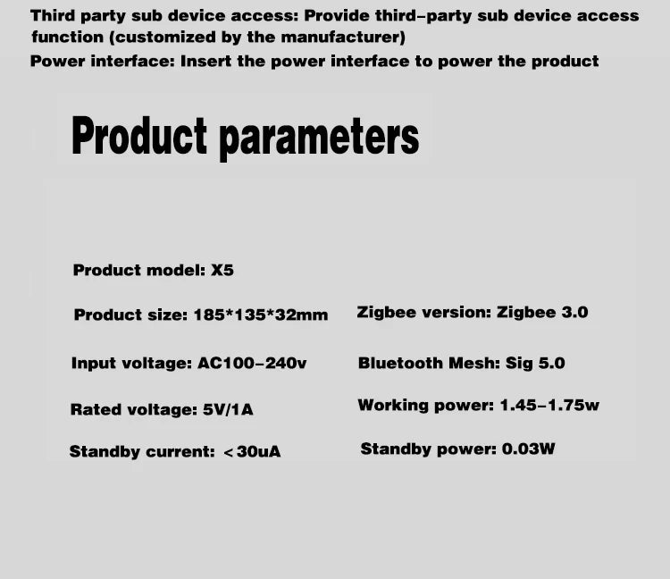 Tuya ZigBee Hub X5 - 2-in-1 Gateway