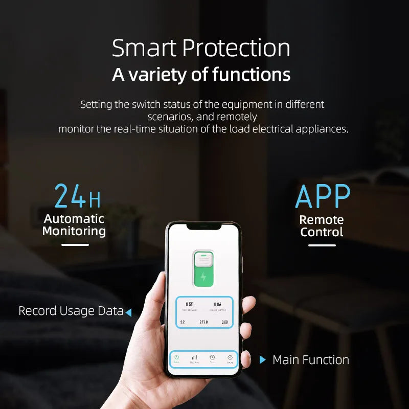 WiFi Circuit Breaker 16A Energy Meter