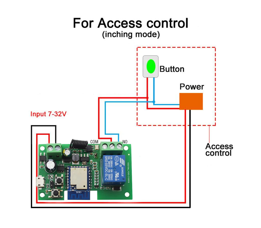 WiFi Inching/Self-Locking Relay Module