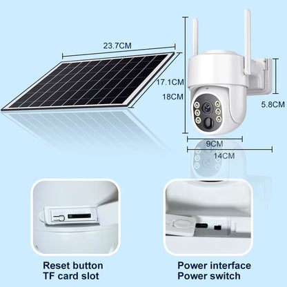 8MP Solar WiFi Camera Outdoor