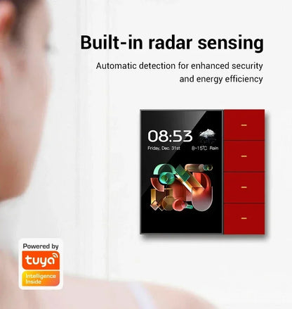 ZigBee 3.5" Touch Screen Wall Switch