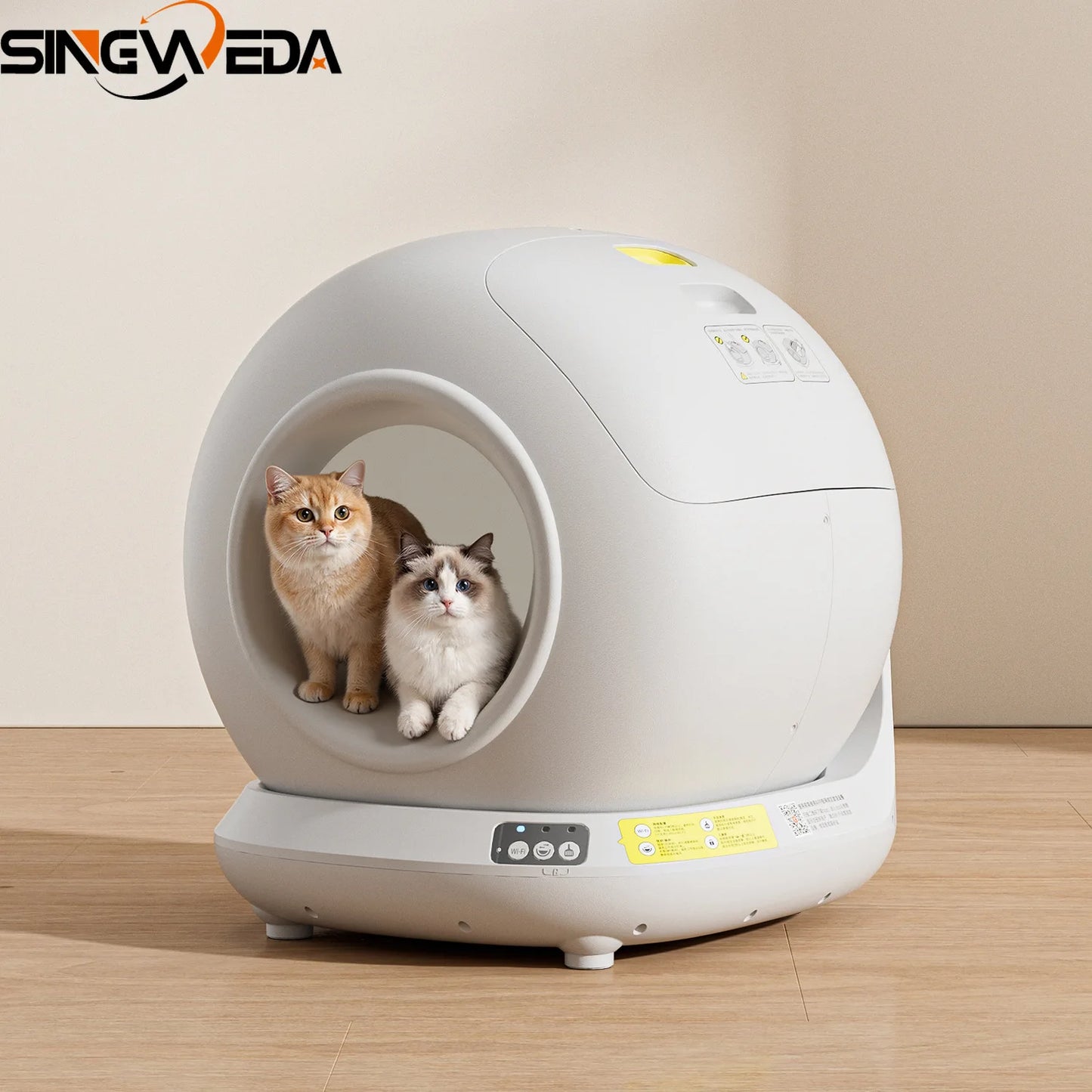 78L Self Cleaning Cat Litter Box Fully Enclosed Automatic Cat Litter Box App Control Extra Large Space Smart Pet Toilet Tray NEW