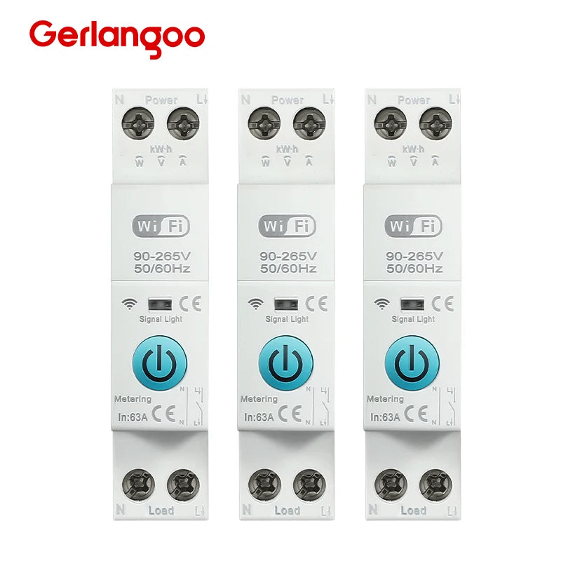 WiFi MCB 1P+N 63A Circuit Breaker