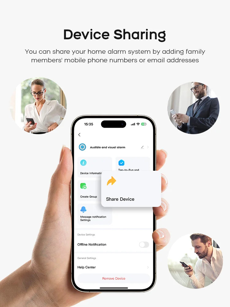 4G WiFi Home Alarm System Touch Screen