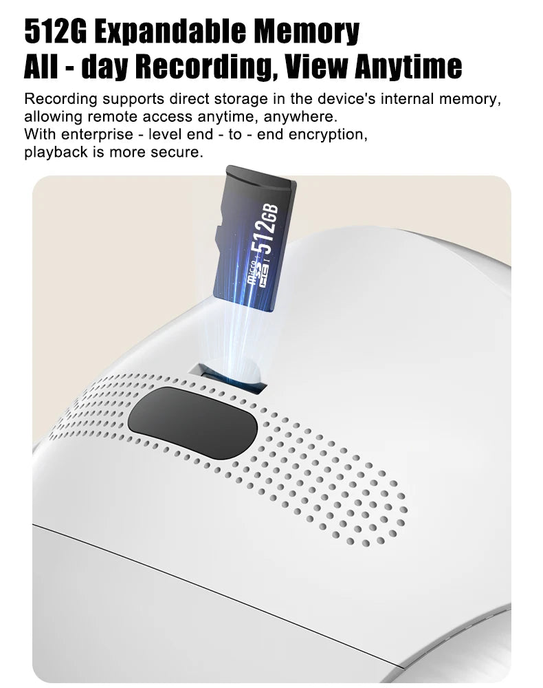 Famue S1 Home Monitoring Robot | APP Control & Two-Way Talk | Care for Elderly/Child & Pet | Photo/Video & Playback UP to 512G