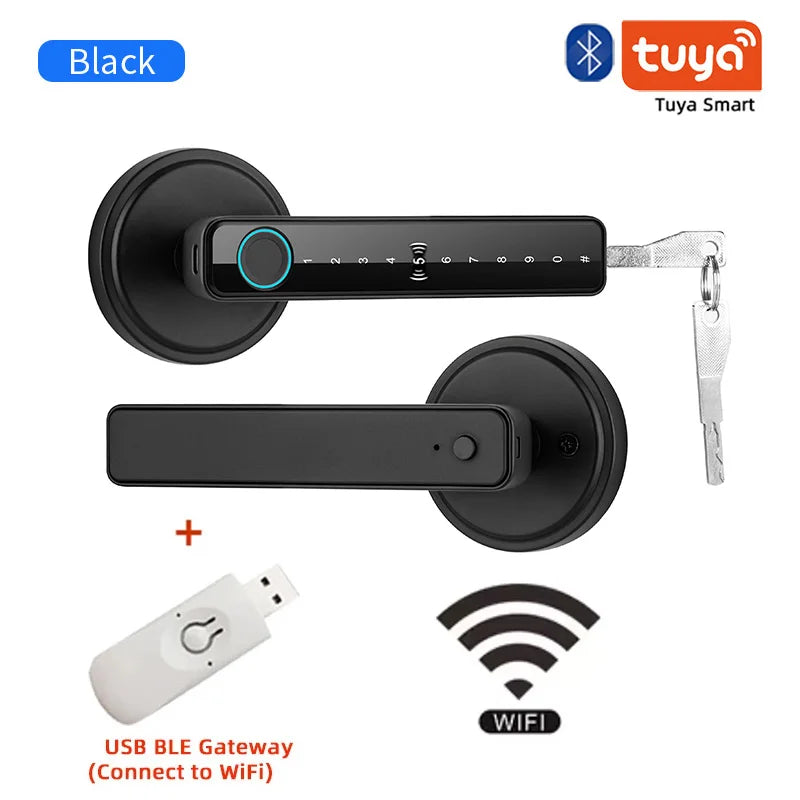 Fingerprint Key Card Door Lock