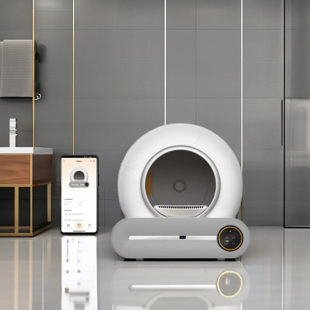 New large automatic cat toilet with Tuya App remote control self-cleaning smart health monitor cat litter box