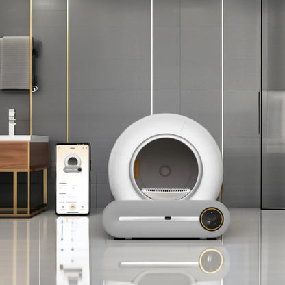 New large automatic cat toilet with Tuya App remote control self-cleaning smart health monitor cat litter box