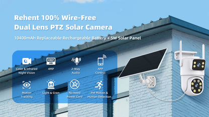 4MP Solar PTZ Camera Outdoor