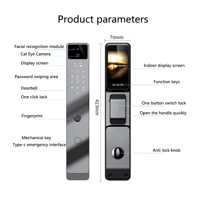 Tuya Smart Door Lock with Camera