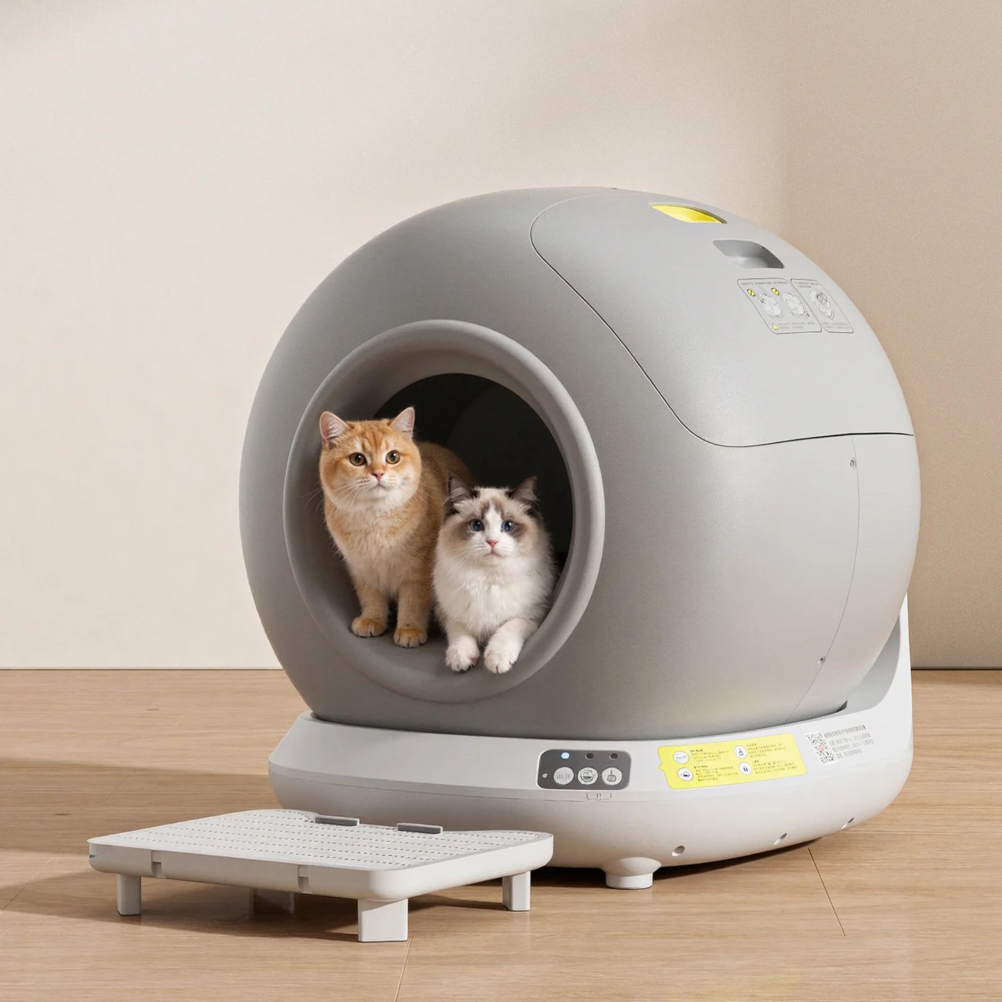 78L Self Cleaning Cat Litter Box Fully Enclosed Automatic Cat Litter Box App Control Extra Large Space Smart Pet Toilet Tray NEW