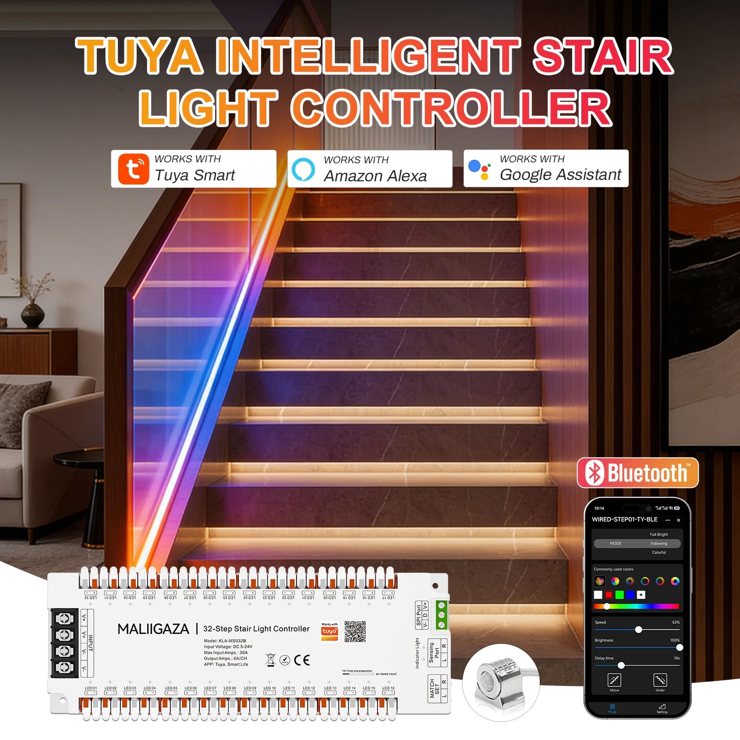 Smart Stair Light Controller SPI RGB