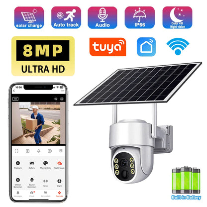 8MP Solar WiFi Camera Outdoor