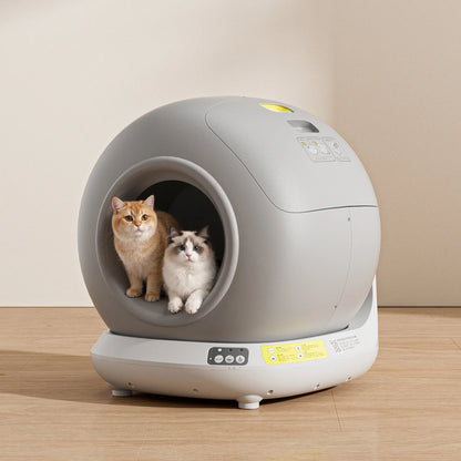 78L Self Cleaning Cat Litter Box Fully Enclosed Automatic Cat Litter Box App Control Extra Large Space Smart Pet Toilet Tray NEW