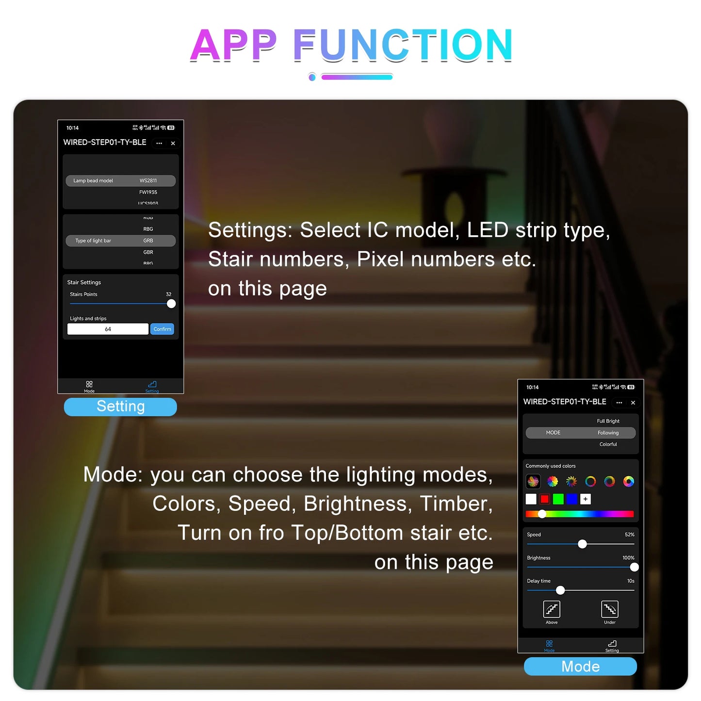 Smart Stair Light Controller SPI RGB