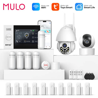 4G WiFi Home Alarm System Touch Screen