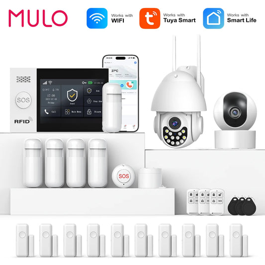 4G WiFi Home Alarm System Touch Screen