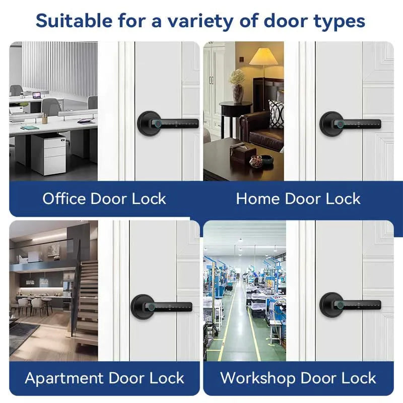 Fingerprint Key Card Door Lock