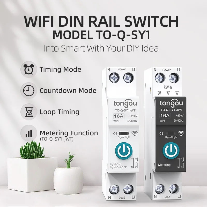 WiFi Circuit Breaker 16A Energy Meter