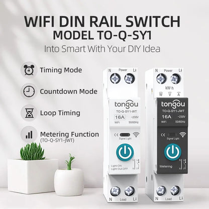 WiFi Circuit Breaker 16A Energy Meter