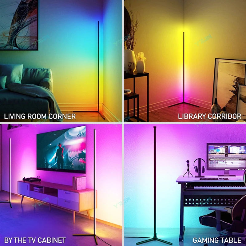 Smart Floor Lamp RGBIC 145/180CM