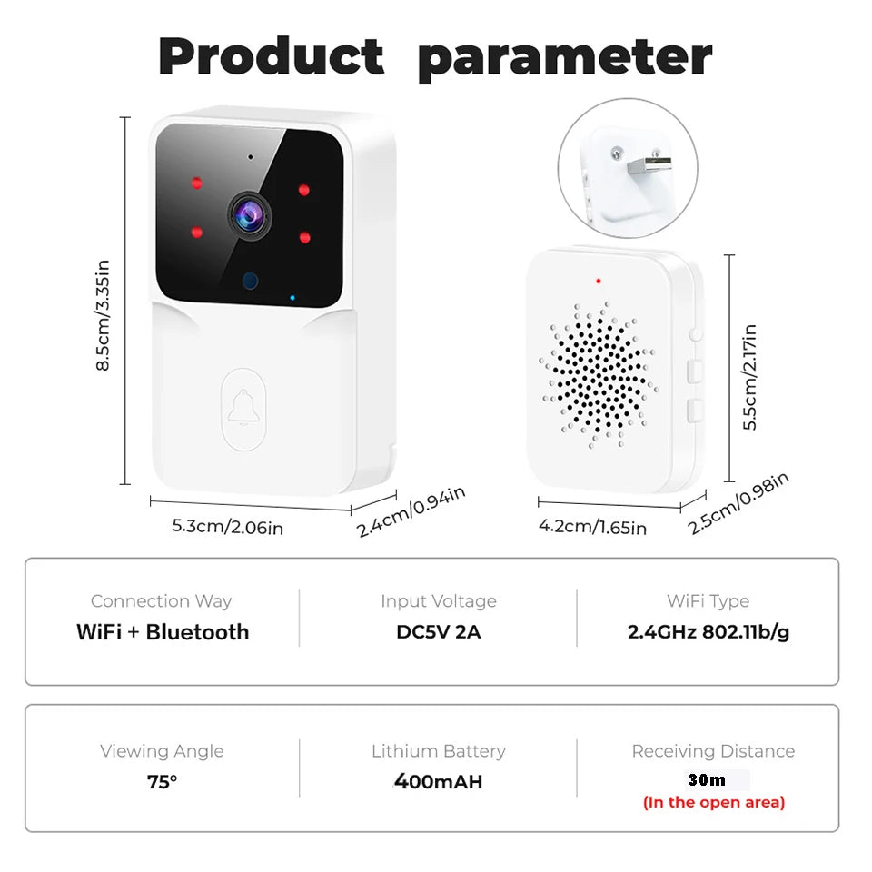 Tuya WiFi Video Doorbell HD
