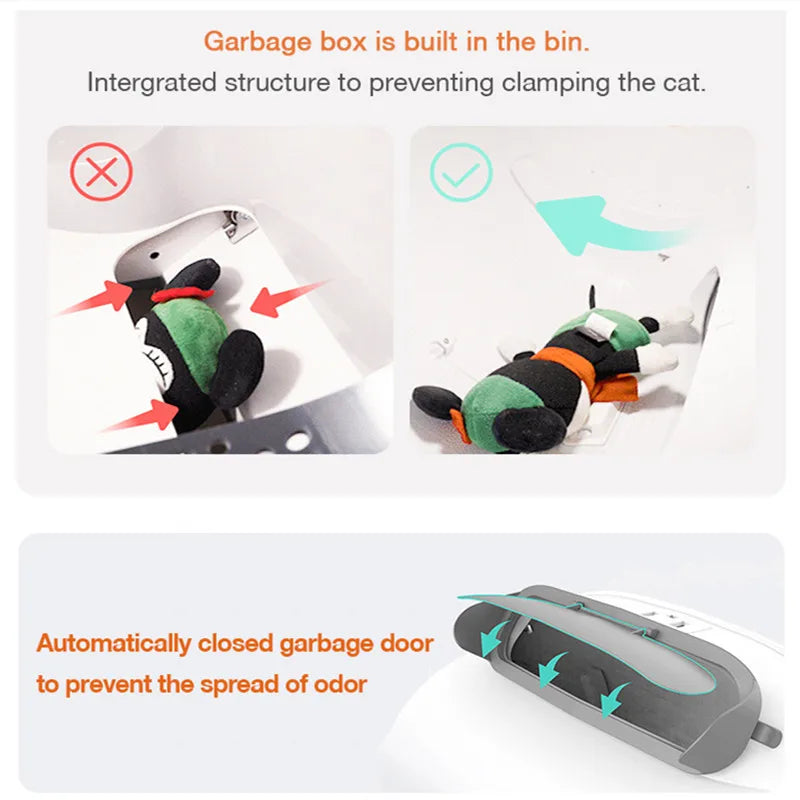 New large automatic cat toilet with Tuya App remote control self-cleaning smart health monitor cat litter box