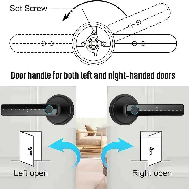 Fingerprint Key Card Door Lock