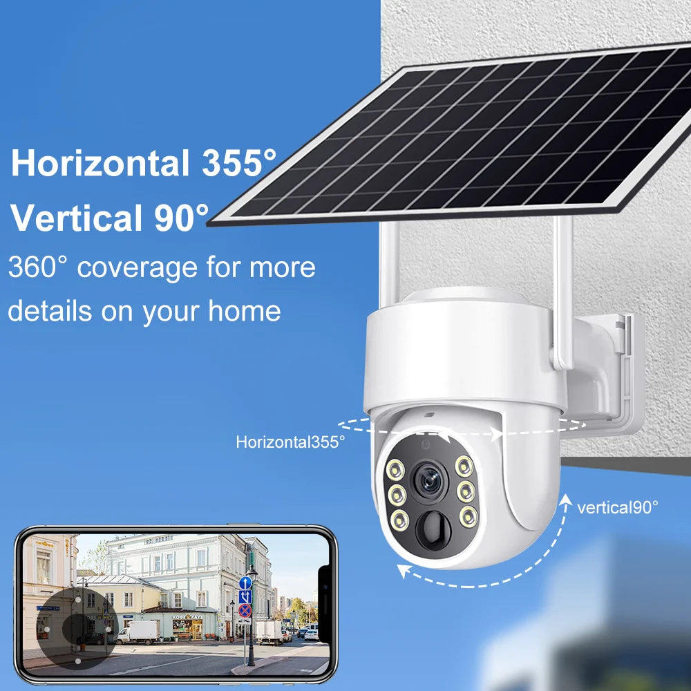 8MP Solar WiFi Camera Outdoor
