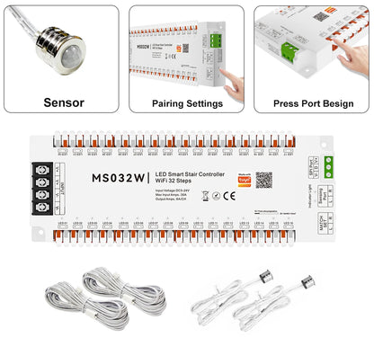 Bluetooth/WiFi/ZigBee Stairway LED Controller