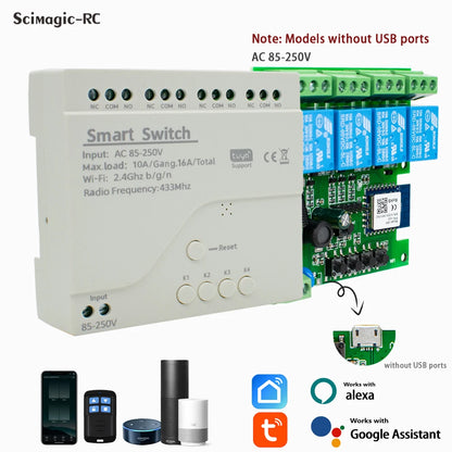 4CH WiFi/RF Relay Switch Module