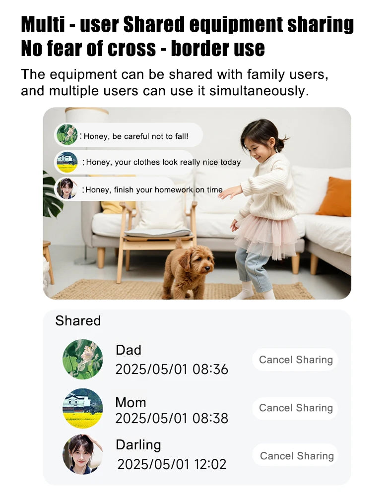 Famue S1 Home Monitoring Robot | APP Control & Two-Way Talk | Care for Elderly/Child & Pet | Photo/Video & Playback UP to 512G