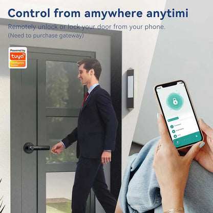 Fingerprint Key Card Door Lock