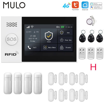 4G WiFi Home Alarm System Touch Screen