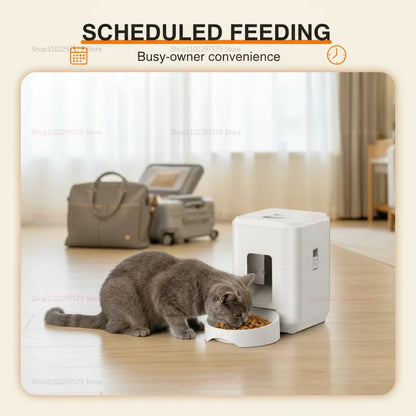 2L WiFi Smart Pet Feeder Automatic Cats and Dogs Food Dispenser Remote App Control Regular Feeding for Pets Cat Accessrioes