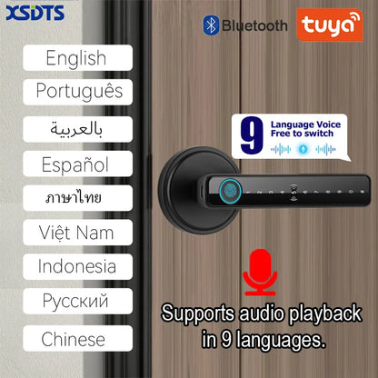 Fingerprint Key Card Door Lock