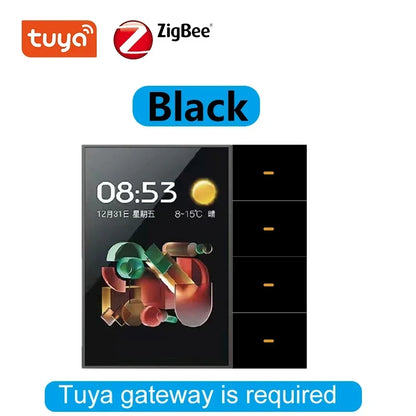 ZigBee 3.5" Touch Screen Wall Switch