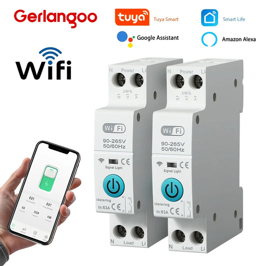 WiFi MCB 1P+N 63A Circuit Breaker