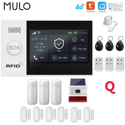 4G WiFi Home Alarm System Touch Screen