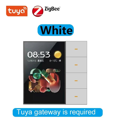 ZigBee 3.5" Touch Screen Wall Switch