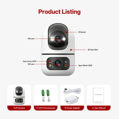 Tuya 5G WiFi Dual Lens Camera 8MP