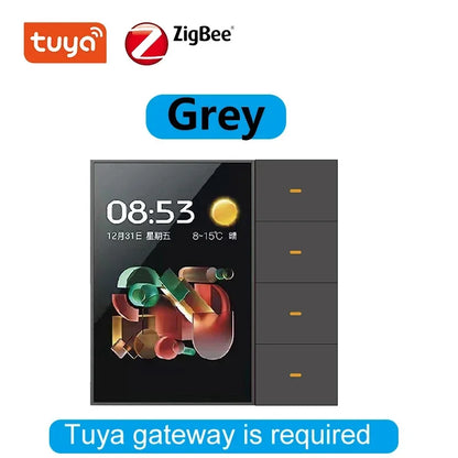 ZigBee 3.5" Touch Screen Wall Switch