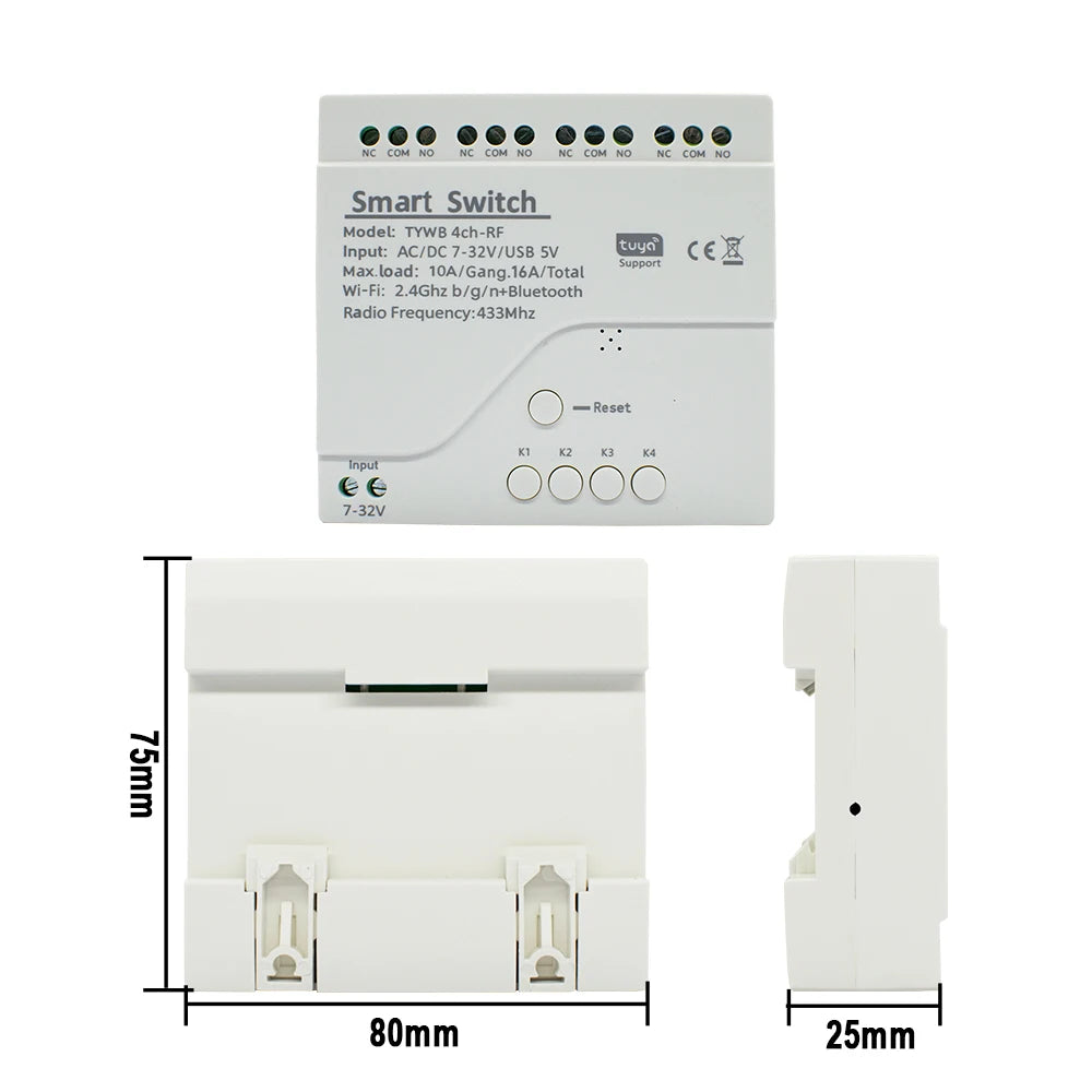 4CH WiFi/RF Relay Switch Module