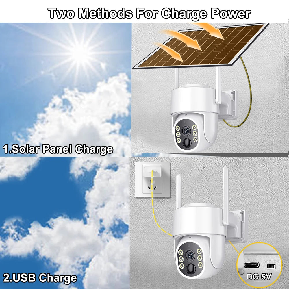 8MP Solar WiFi Camera Outdoor