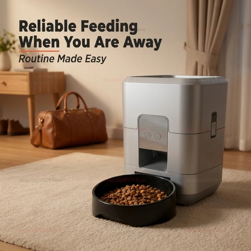 2L WiFi Smart Pet Feeder Automatic Cats and Dogs Food Dispenser Remote App Control Regular Feeding for Pets Cat Accessrioes