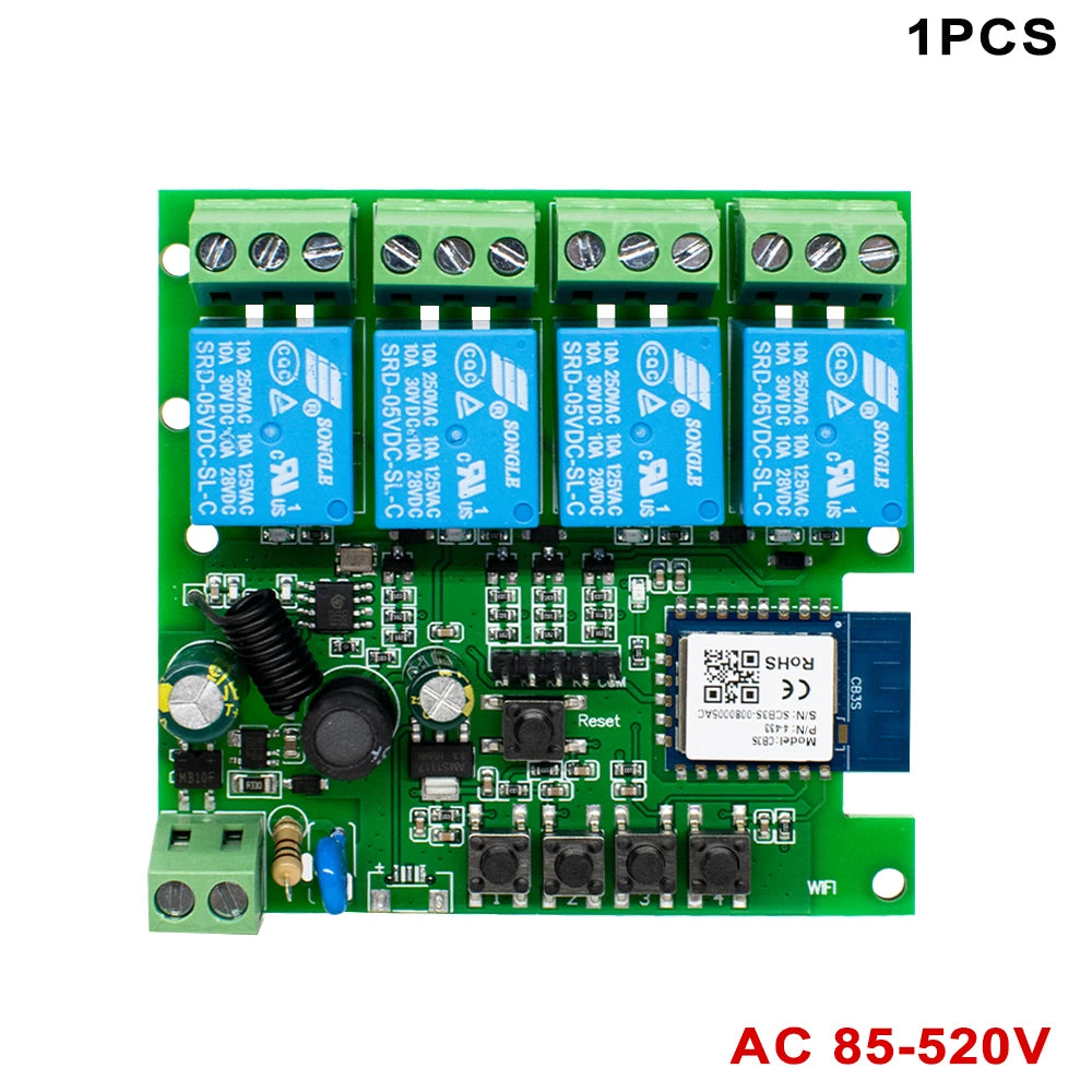 4CH WiFi/RF Relay Switch Module