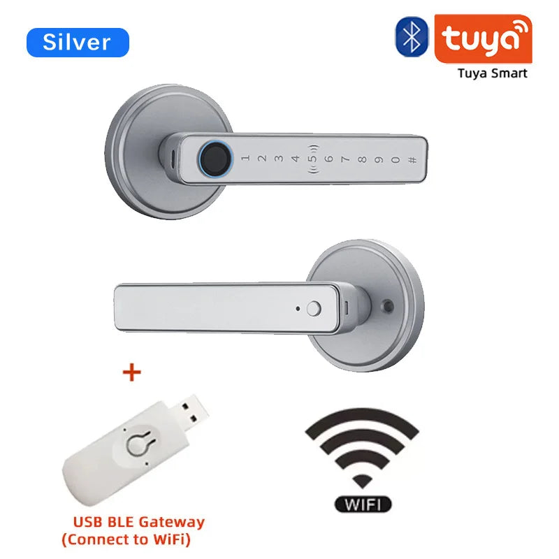 Fingerprint Key Card Door Lock